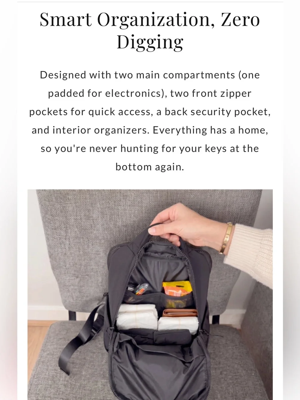 Emmafy Minimax Backpack NWT - Pink/Orange Check